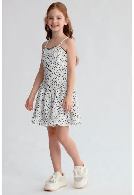 Imagen 2 del producto Vestido Niña Cintura Corte Blanco