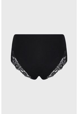 Imagen 2 del producto Calzón Mujer Tiro Alto Detalle Encaje Negro- ll