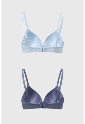 Imagen 2 del producto Sostén Mujer Bipack Copa Soft Liso Azul Claro - lll