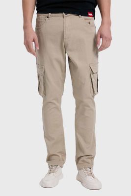 Jeans Hombre Cargo Beige