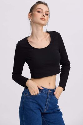 Imagen 2 del producto Polera Mujer Lisa Negro