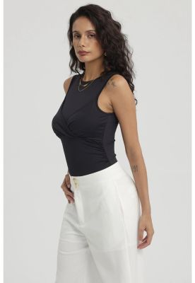 Imagen 2 del producto Polera Mujer Con Malla Superior Negro