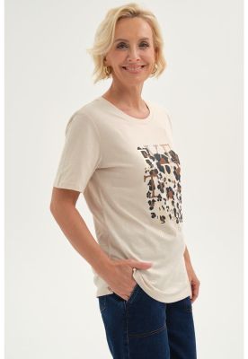 Imagen 2 del producto Polera Mujer Print Posicional Beige