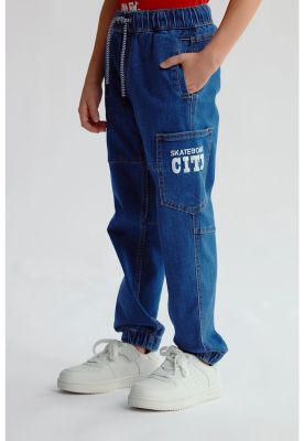 Imagen 2 del producto Jeans Niño Cargo Toddler Azul