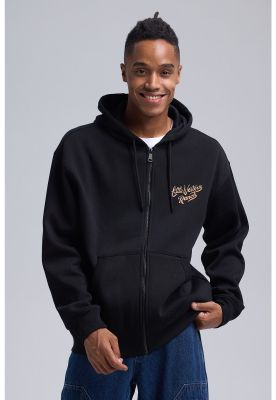 Imagen 2 del producto Polerón Hombre Full Zipper Doble Negro