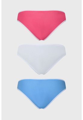 Imagen 2 del producto Calzón Mujer Tripack Bikini Liso Fucsia - ll