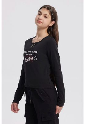 Imagen 2 del producto Polera Niña Argollas Negro