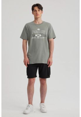 Polera Hombre Oversize Print Rosa