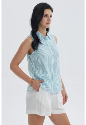 Imagen 2 del producto Blusa Mujer Abotonada Rapport Celeste