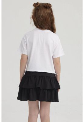 Imagen 2 del producto Polera Niña Ajustador Costado Blanco