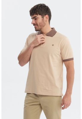 Imagen 2 del producto Polera Hombre Slim Cuello Camisero Beige - ll