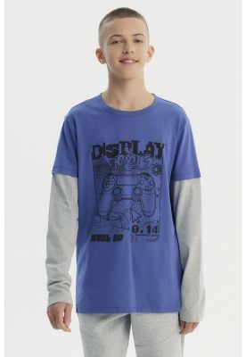 Imagen 1 del producto Polera Niño Básica Print Azul Claro - ll