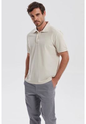 Imagen 2 del producto Polera Hombre Piqué Básica Lisa Beige - ll