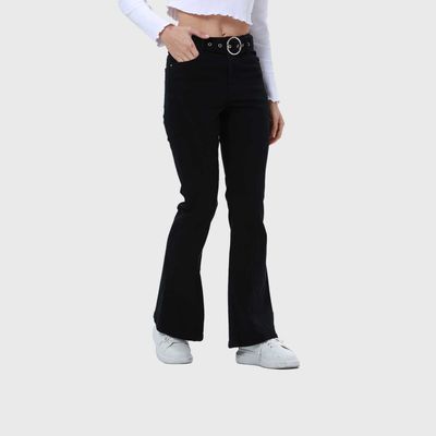 Imagen 2 del producto Jeans Mujer Flare Linea Curva Negro