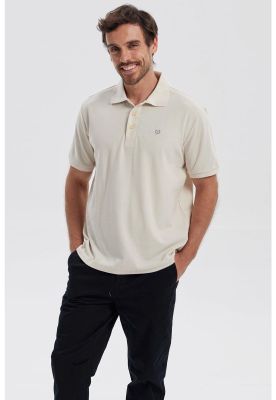 Polera Hombre Piqué Básica Lisa Beige - lV