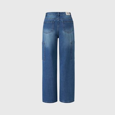 Imagen 2 del producto Jeans Niña Moda Wide Leg Azul Claro