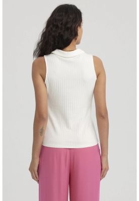 Imagen 2 del producto Polera Mujer Rib Medio Cierre Crudo