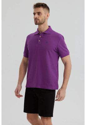 Imagen 2 del producto Polera Hombre Pique Básica Lisa Morado - ll