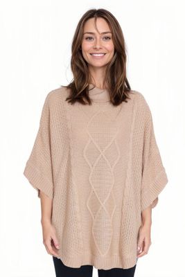 Imagen 1 del producto Sweater Mujer Poncho Beige