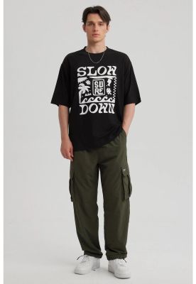 Imagen 2 del producto Polera Hombre Print Oversize Negro - lll