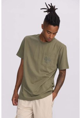 Imagen 2 del producto Polera Hombre Con Bolsillo Contraste Verde Militar