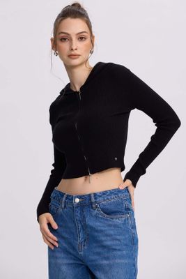 Imagen 2 del producto Sweater Mujer Zipper Negro
