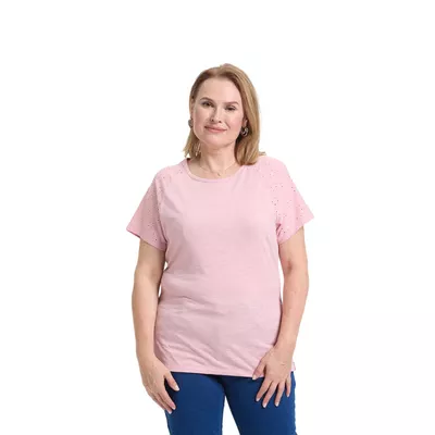 Polera Mujer Calada Palo Rosa Fashion's Park
