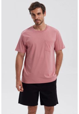 Polera Hombre Básica Con Bolsillo Sandía