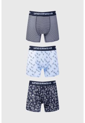 Bóxer Hombre Tripack Rapport Azul Marino