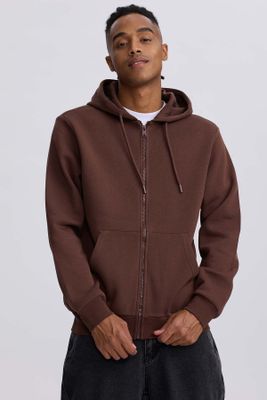 Polerón Hombre Full Zipper Chocolate
