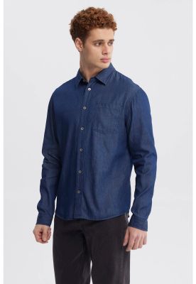 Imagen 2 del producto Camisa Hombre Cuello Camisero Azul - ll