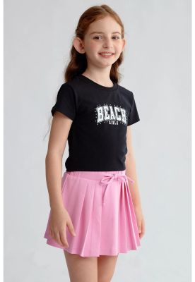 Imagen 2 del producto Polera Niña Aplicación Negro