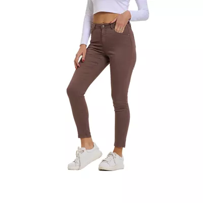Jeans Mujer Super Skinny Color Chocolate Fashion's Park