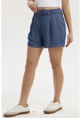 Imagen 2 del producto Short Mujer Ligero Cinturón Azul Oscuro