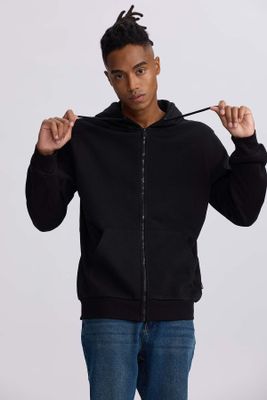 Imagen 2 del producto Polerón Hombre Full Zipper Negro