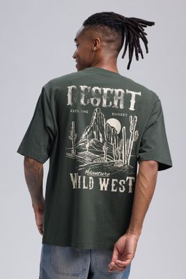 Imagen 2 del producto Polera Hombre Print Desert Verde Militar