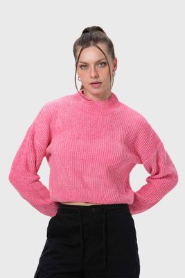 Sweater Mujer Chenille Rosado