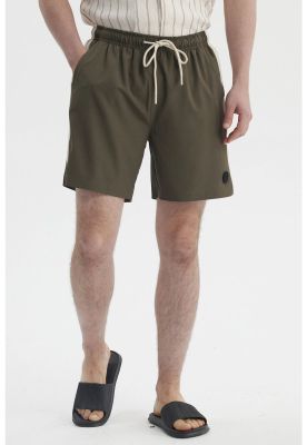 Imagen 1 del producto Short de Baño Hombre Liso Verde Militar