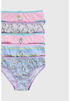 Imagen 2 del producto Calzón Niña Pack 5 Full Print Celeste - ll