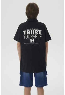 Imagen 2 del producto Camisa Niño Print Popelina Negro