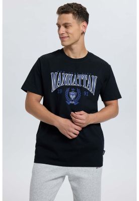 Imagen 2 del producto Polera Hombre Print College Negro - ll