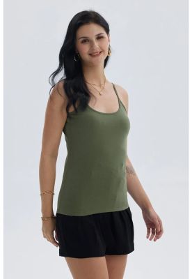 Imagen 2 del producto Peto Mujer Pabilo Algodón Verde Musgo