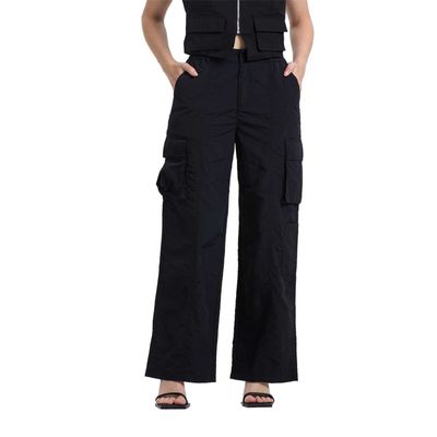 Pantalón Mujer Cargo Negro Ii Fashions Park
