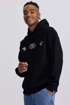 Imagen 2 del producto Polerón Hombre Hoodie Doble Print Negro