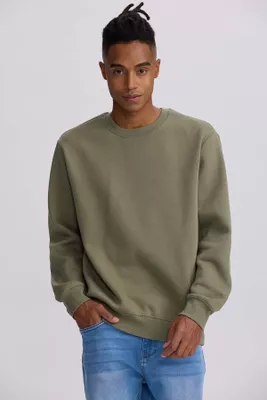 Polerón Hombre Liso Verde Militar