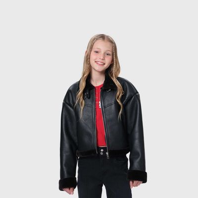 Imagen 2 del producto Chaqueta Niña Aviador Negro