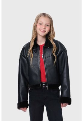 Imagen 2 del producto Chaqueta Niña Aviador Negro