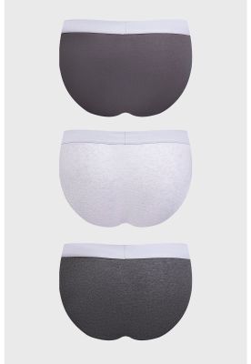 Imagen 2 del producto Boxer Hombre Tripack Liso Gris - IV