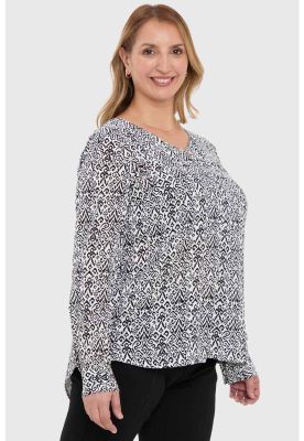 Imagen 2 del producto Blusa Mujer Pinza Pliegue Delantero Crudo - ll