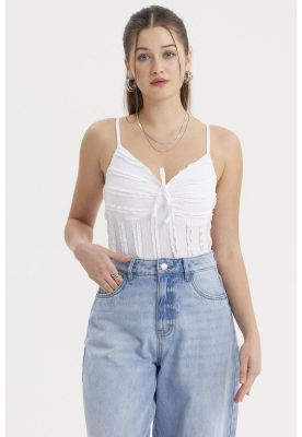 Imagen 1 del producto Peto Mujer Texturizada Blanco